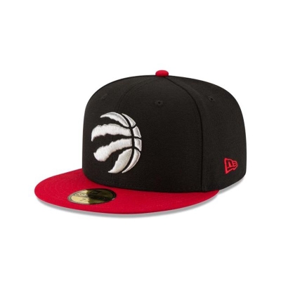 Black Toronto Raptors Hat - New Era NBA 2Tone 59FIFTY Fitted Caps USA1497620